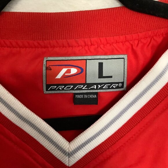 Vtg Ohio State Buckeyes Pro Player Pullover Jacket Men Large V-neck Durable - Picture 5 of 7